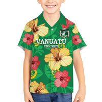 Custom Vanuatu Cricket Hawaiian Shirt 2024 Tropical Flowers Version LT14 - Polynesian Pride