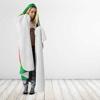 Custom Vanuatu Cricket Hooded Blanket 2024 Tropical Flowers Version LT14 - Polynesian Pride