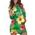 Custom Vanuatu Cricket Hoodie Dress 2024 Tropical Flowers Version