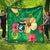 Custom Vanuatu Cricket Quilt 2024 Tropical Flowers Version