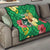 Custom Vanuatu Cricket Quilt 2024 Tropical Flowers Version