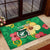 Custom Vanuatu Cricket Rubber Doormat 2024 Tropical Flowers Version