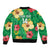 Custom Vanuatu Cricket Sleeve Zip Bomber Jacket 2024 Tropical Flowers Version