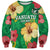 Custom Vanuatu Cricket Sweatshirt 2024 Tropical Flowers Version