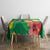 Custom Vanuatu Cricket Tablecloth 2024 Tropical Flowers Version