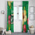 Custom Vanuatu Cricket Window Curtain 2024 Tropical Flowers Version