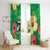 Custom Vanuatu Cricket Window Curtain 2024 Tropical Flowers Version