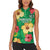 Custom Vanuatu Cricket Women Sleeveless Polo Shirt 2024 Tropical Flowers Version