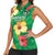 Custom Vanuatu Cricket Women Sleeveless Polo Shirt 2024 Tropical Flowers Version