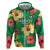 Custom Vanuatu Cricket Zip Hoodie 2024 Tropical Flowers Version