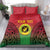 Custom Vanuatu Cricket Bedding Set 2024 Polynesian Pattern Sporty Style