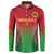 Custom Vanuatu Cricket Button Sweatshirt 2024 Polynesian Pattern Sporty Style