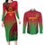 Custom Vanuatu Cricket Couples Matching Long Sleeve Bodycon Dress and Long Sleeve Button Shirt 2024 Polynesian Pattern Sporty Style