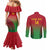 Custom Vanuatu Cricket Couples Matching Mermaid Dress and Long Sleeve Button Shirt 2024 Polynesian Pattern Sporty Style