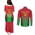 Custom Vanuatu Cricket Couples Matching Puletasi and Long Sleeve Button Shirt 2024 Polynesian Pattern Sporty Style