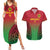 Custom Vanuatu Cricket Couples Matching Summer Maxi Dress and Hawaiian Shirt 2024 Polynesian Pattern Sporty Style