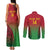 Custom Vanuatu Cricket Couples Matching Tank Maxi Dress and Long Sleeve Button Shirt 2024 Polynesian Pattern Sporty Style