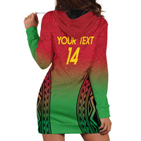 Custom Vanuatu Cricket Hoodie Dress 2024 Polynesian Pattern Sporty Style LT14 - Polynesian Pride