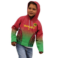 Custom Vanuatu Cricket Kid Hoodie 2024 Polynesian Pattern Sporty Style LT14 - Polynesian Pride