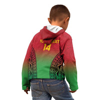 Custom Vanuatu Cricket Kid Hoodie 2024 Polynesian Pattern Sporty Style LT14 - Polynesian Pride
