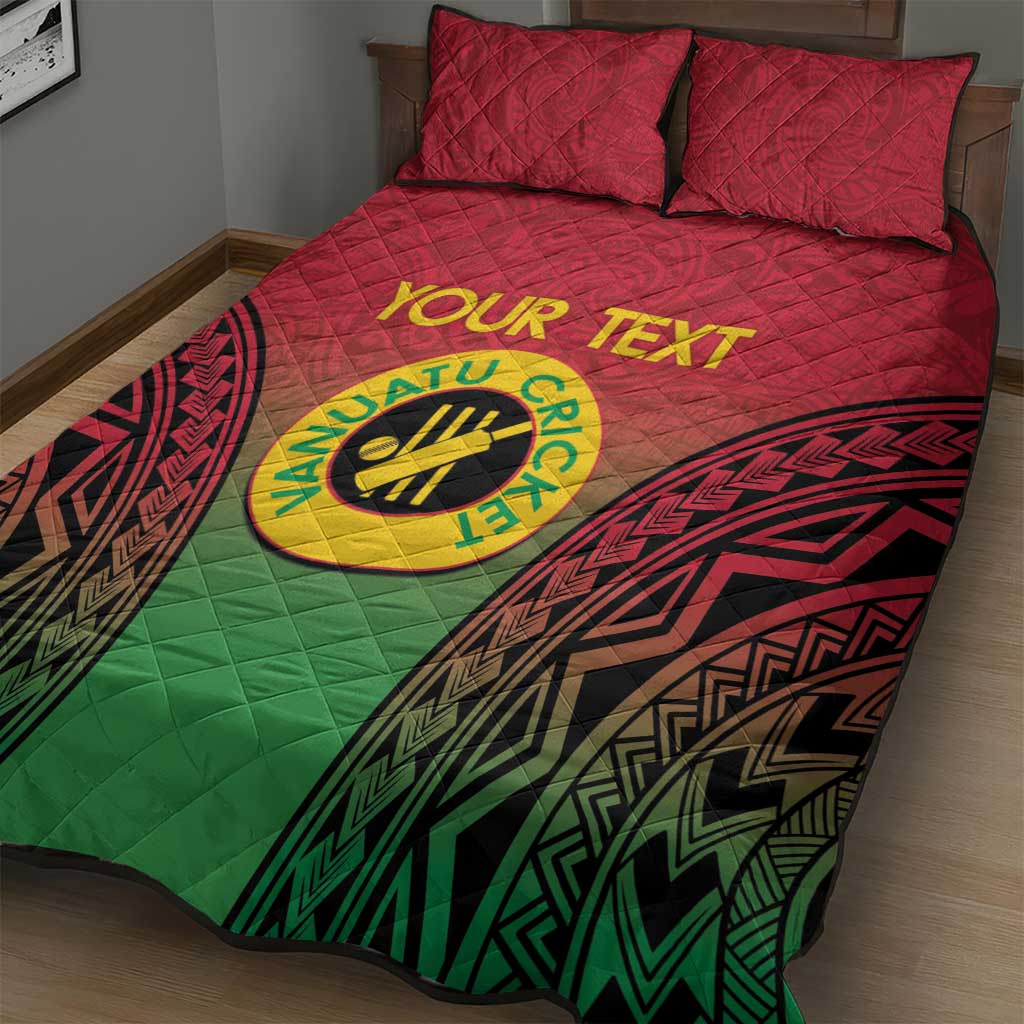 Custom Vanuatu Cricket Quilt Bed Set 2024 Polynesian Pattern Sporty Style LT14 - Polynesian Pride