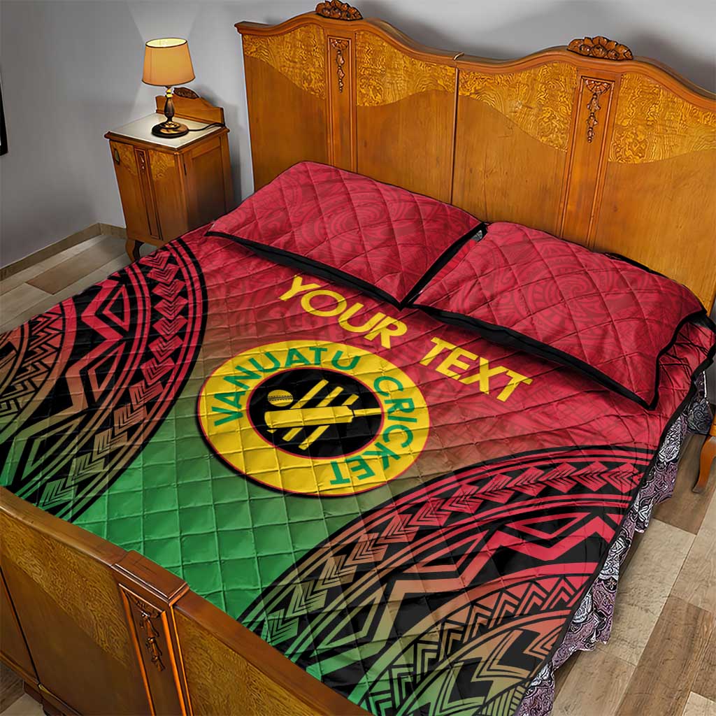 Custom Vanuatu Cricket Quilt Bed Set 2024 Polynesian Pattern Sporty Style LT14 - Polynesian Pride