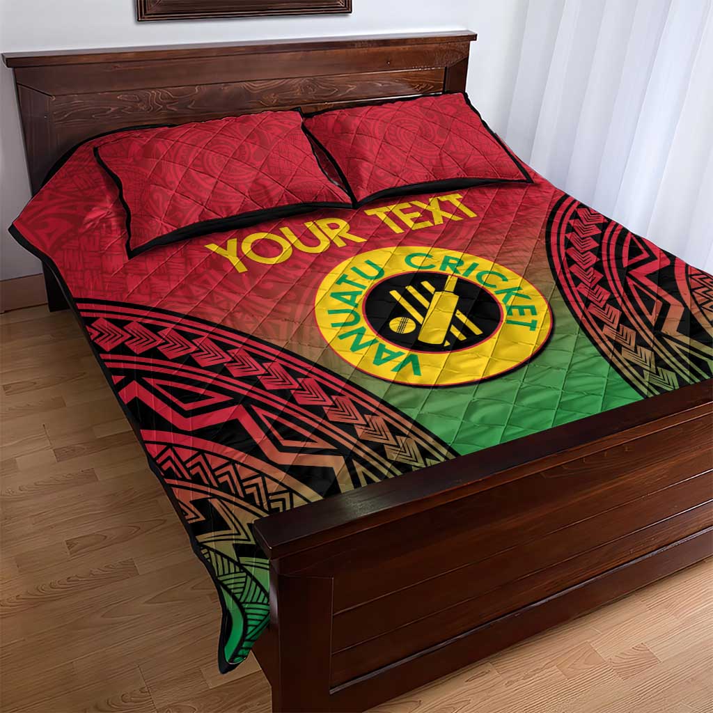 Custom Vanuatu Cricket Quilt Bed Set 2024 Polynesian Pattern Sporty Style LT14 - Polynesian Pride