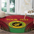 Custom Vanuatu Cricket Round Carpet 2024 Polynesian Pattern Sporty Style