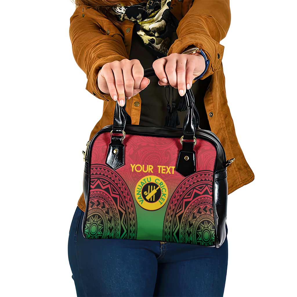 Custom Vanuatu Cricket Shoulder Handbag 2024 Polynesian Pattern Sporty Style LT14 One Size Red - Polynesian Pride