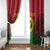 Custom Vanuatu Cricket Window Curtain 2024 Polynesian Pattern Sporty Style