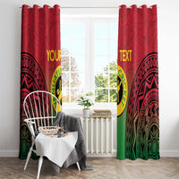 Custom Vanuatu Cricket Window Curtain 2024 Polynesian Pattern Sporty Style LT14 - Polynesian Pride