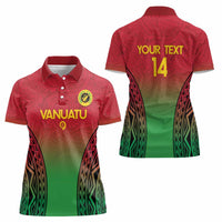 Custom Vanuatu Cricket Women Polo Shirt 2024 Polynesian Pattern Sporty Style LT14 - Polynesian Pride
