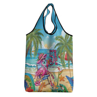 Flamingo Aloha Hawaii Grocery Bag It's 5 OClock Somewhere Tropical Vibes LT14 - Polynesian Pride