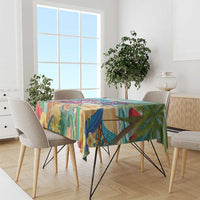 Flamingo Aloha Hawaii Tablecloth It's 5 OClock Somewhere Tropical Vibes LT14 - Polynesian Pride
