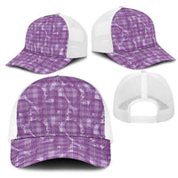 Poni Hawaii Breadfruit Palaka Motifs Mesh Trucker Cap LT14 - Polynesian Pride