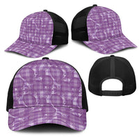 Poni Hawaii Breadfruit Palaka Motifs Mesh Trucker Cap LT14 - Polynesian Pride