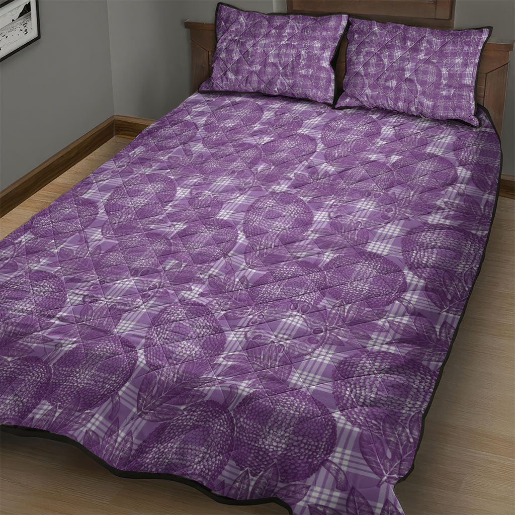 Poni Hawaii Breadfruit Palaka Motifs Quilt Bed Set LT14 - Polynesian Pride