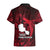 French Polynesia Tahiti Hawaiian Shirt Polynesian Shark Tattoo With Hibiscus Red Version LT14 - Polynesian Pride