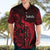 French Polynesia Tahiti Hawaiian Shirt Polynesian Shark Tattoo With Hibiscus Red Version LT14 - Polynesian Pride