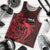 French Polynesia Tahiti Men Tank Top Polynesian Shark Tattoo With Hibiscus Red Version LT14 Red - Polynesian Pride