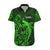 French Polynesia Tahiti Hawaiian Shirt Polynesian Shark Tattoo With Hibiscus Green Version LT14 Green - Polynesian Pride