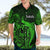 French Polynesia Tahiti Hawaiian Shirt Polynesian Shark Tattoo With Hibiscus Green Version LT14 - Polynesian Pride