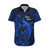 French Polynesia Bora Bora Hawaiian Shirt Polynesian Shark Tattoo With Hibiscus Blue Version LT14 Blue - Polynesian Pride