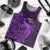 French Polynesia Bora Bora Men Tank Top Polynesian Shark Tattoo With Hibiscus Purple Version LT14 Purple - Polynesian Pride