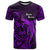 French Polynesia Bora Bora T Shirt Polynesian Shark Tattoo With Hibiscus Purple Version LT14 Purple - Polynesian Pride