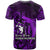 French Polynesia Bora Bora T Shirt Polynesian Shark Tattoo With Hibiscus Purple Version LT14 - Polynesian Pride