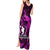 French Polynesia Bora Bora Tank Maxi Dress Polynesian Shark Tattoo With Hibiscus Pink Version LT14 - Polynesian Pride