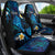 Tokelau Fakaofo Atoll Car Seat Cover Polynesian Tattoo Plumeria With Map