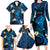 Tokelau Fakaofo Atoll Family Matching Long Sleeve Bodycon Dress and Hawaiian Shirt Polynesian Tattoo Plumeria With Map