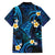 Tokelau Fakaofo Atoll Family Matching Off Shoulder Maxi Dress and Hawaiian Shirt Polynesian Tattoo Plumeria With Map